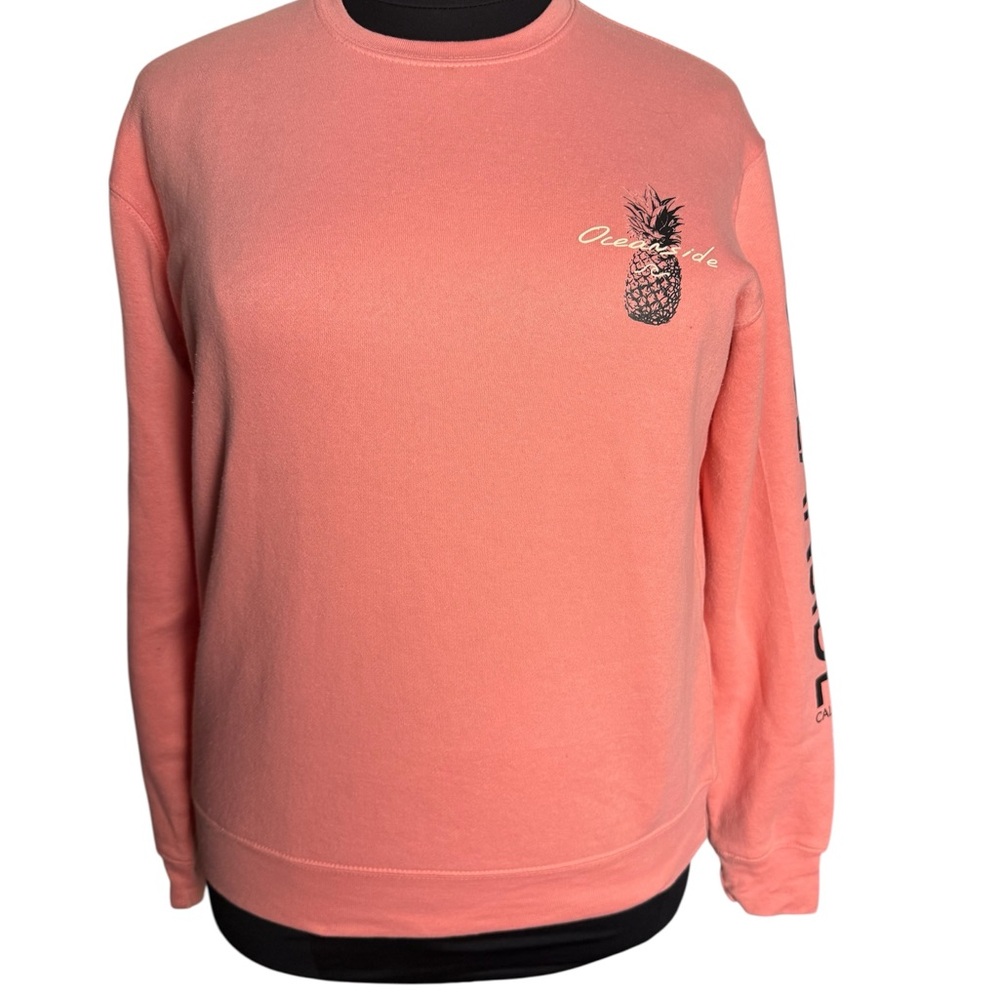Pacific &Co The Classic Sweatshirt Barbie Core Pink Stretch Surfing oceanside